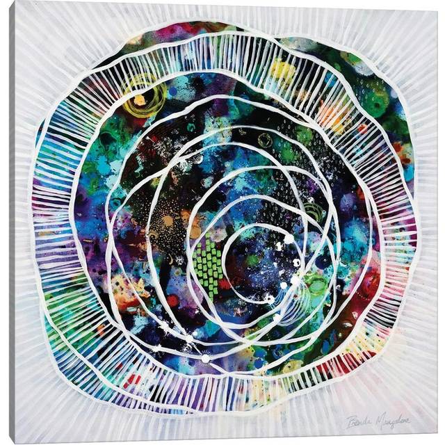Esmerelda &#34;Essie&#34; (Soul Seed Series) by Brenda Mangalore - Floater Frame Graphic Art on Canvas - Wrapped Canvas (66.04cm H x 66.04cm W x 3.81cm D)