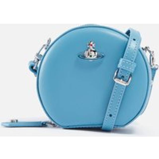 Vivienne Westwood - Blue Logo Nappa Mini Round Crossbody Bag One Size