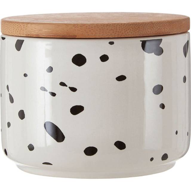 Interiors by Premier Speckled Small Storage Canister - White - One Size