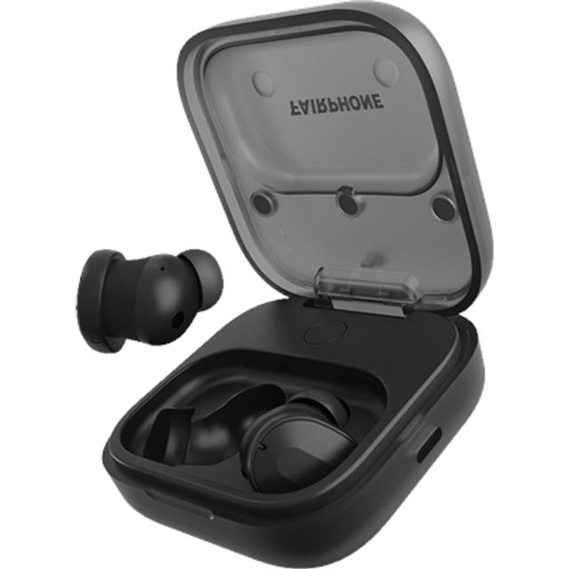 Fairphone Fairbuds True Wireless Earbuds (aktiv brusreducering, utbytbart batteri, Bluetooth 5.3) svart