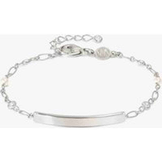 Nomination Messaggi D'Amore Engravable Plate White Cubic Zirconia Bracelet 241203/058 - Silver