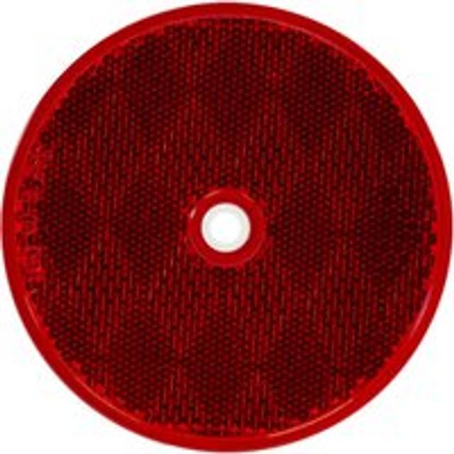 REFLECTOR  RED  3-3/16IN ROUND BOLT