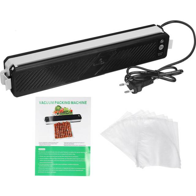 (Black) Commercial Food Saver Vacuum Sealer Machine Sealing System Preservation Storage