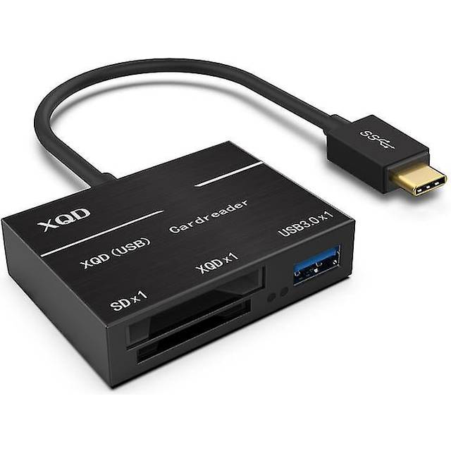 F3 Type-c Interface Xqd Sd Reader Usb3.0 Adapter Memory Reader Compatible With Windows (black)