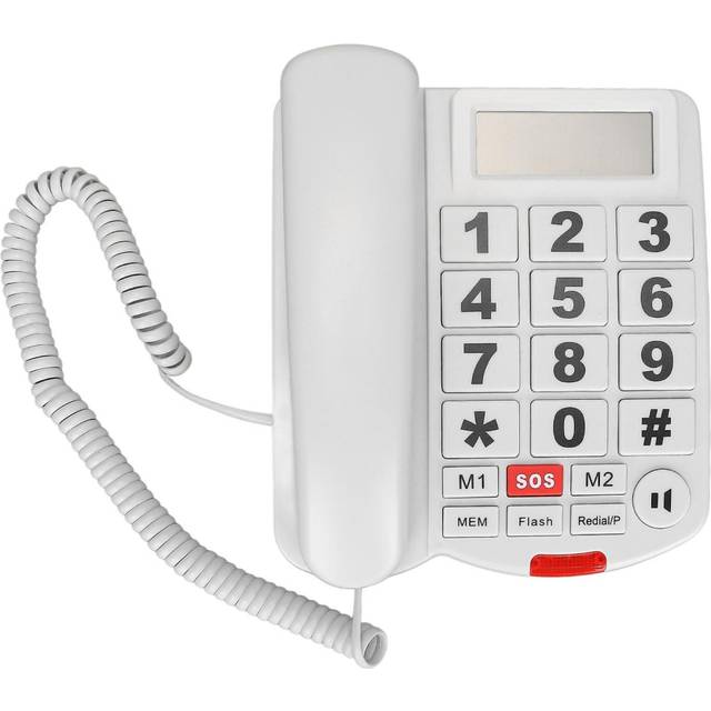 Ld265cid Big Button Corded Phone One Touch Dial Hands Free Caller Id Telephone For Hearing Impaired Seniors