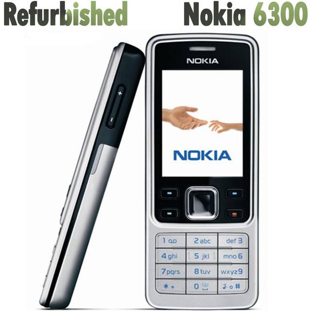 (black, simple set) Refurbished Original Nokia 6300 Unlocked Moilbe Phone