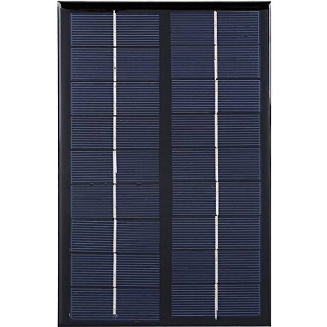Fdit 3W 9V Mini Polycrystalline Solar Panel for DIY Solar Light Phone Battery Charger