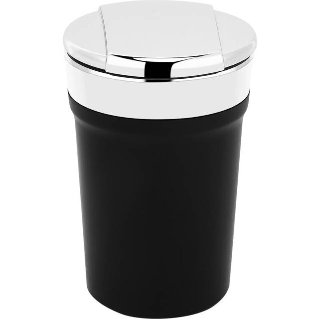 LED Blue Light Windproof Enclosed Home Ashtrays, Car Cup Holder Ashtray, Automatically Extinguished with Lid Designed