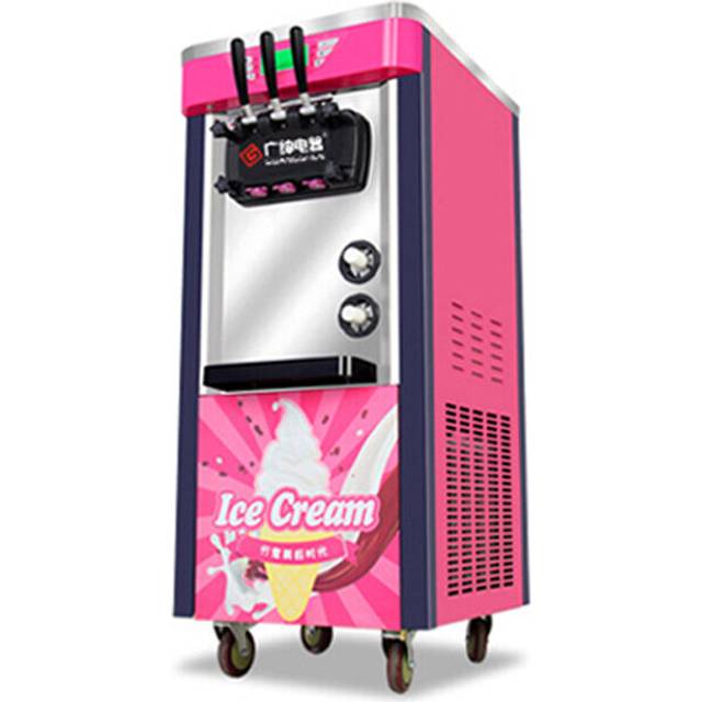Commercial Automatic Ice Cream Machine 2100W Three-color Vertical Ice Cream Machine Intelligent Sweetener Ice Cream Machine