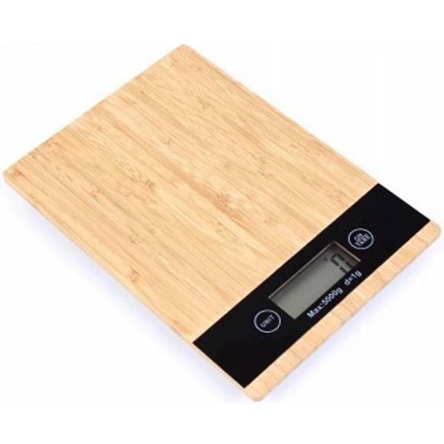 Wooden Kitchen Scale Environmental Wood Food Scale Household Coffee Scale Led Electronic Scale