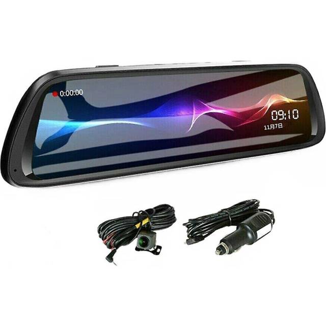 "10"" LCD Car DVR Touch Dash Cam Rearview Mirror 1080P FHD Camera Video Recorder"