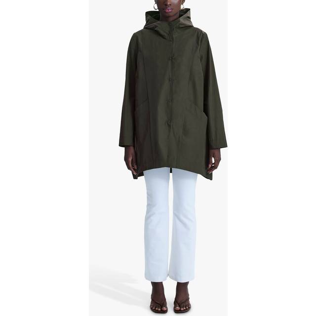 James Lakeland Hooded Raincoat, Green