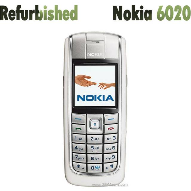 (black, 1 Battery 1 Charger) Refurbished Nokia Unlocked Original Nokia 6020 Mobile Phone