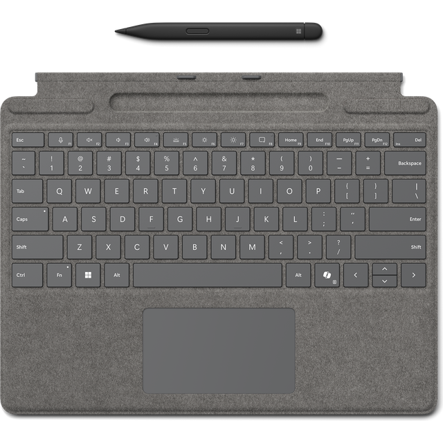 Microsoft Surface Pro Signature Keyboard w/ Slim Pen 2 QWERTY Microsoft Cover port Platinum