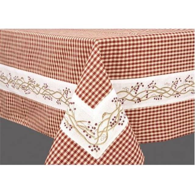 60 x 86 in. Table Cloth, Berryvine Burgundy