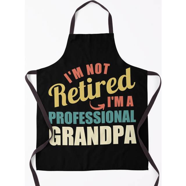 I'm Not Retired I'm A Professional Grandpa Grill Aprons for Kitchen BBQ Chef