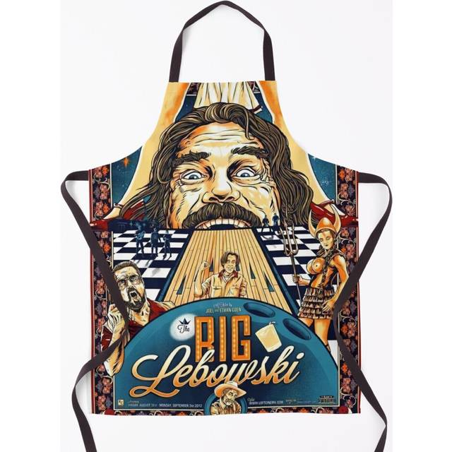 THE BIG LEBOWSKI THE DUDE GIANT PICTURE ART PRINT Grill Aprons for Kitchen BBQ Chef