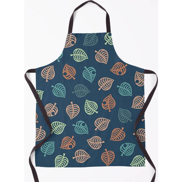 Nook Leaf Aloha Logo - Green and Orange Tropical Colors Grill Aprons for Kitchen BBQ Chef