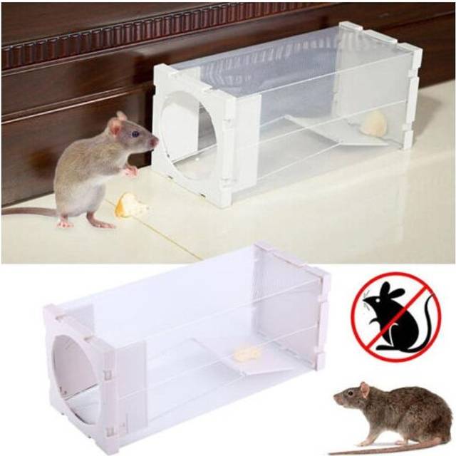 Humane Rat Cage Live Catcher Rat Vermin Rodent Cage Auto Mouse Traps Pest