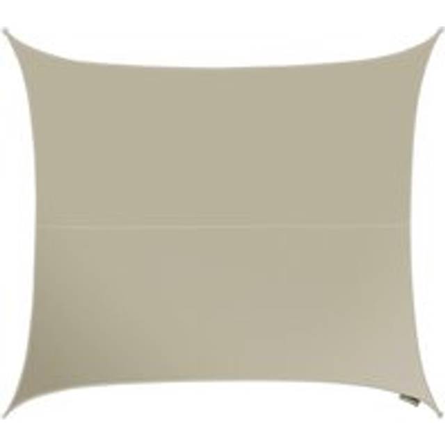 5.4m Square Waterproof Patio Sun Shade Canopy 98% UV Block Free Rope - Camel - One Size