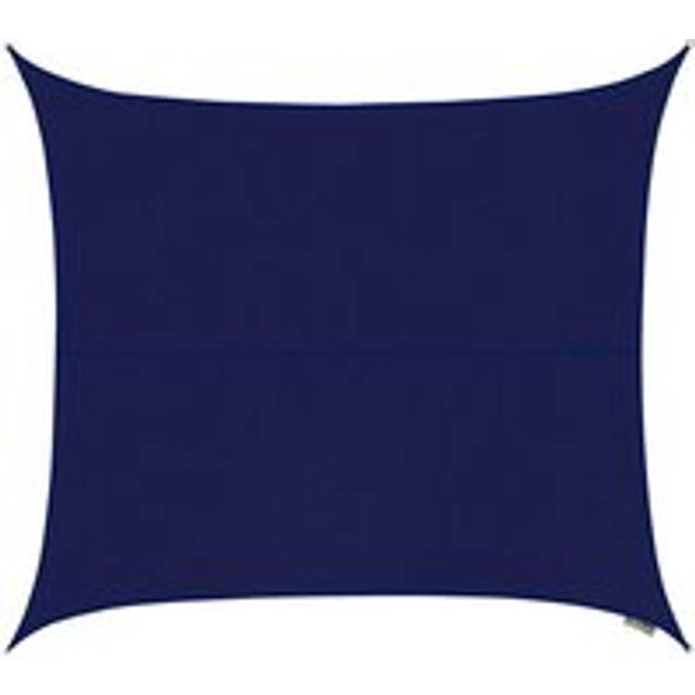 5.4m Square Waterproof Patio Sun Shade Canopy 98% UV Block Free Rope - Blue - One Size