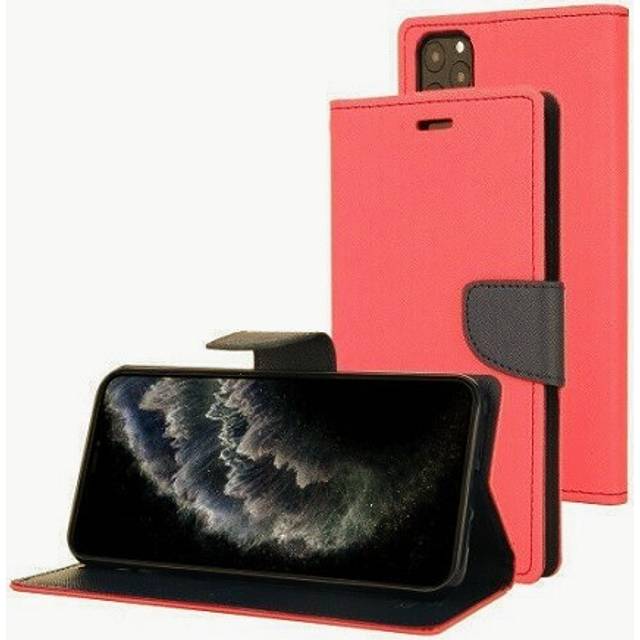 Plånboksfodral Samsung Galaxy A12 EKO Röd / Marinblå