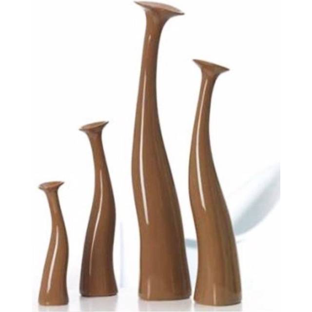 Ritzenhoff & Breker Very Unique 42cm Tall Single Flower Vase Ceramic Nougat