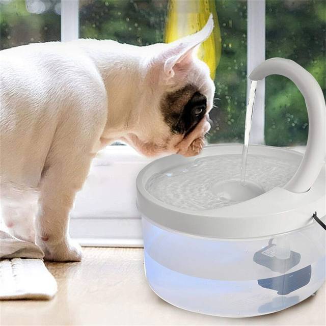 Pet Drinking Fountain Filter Cat Fountain Filter With Led Light Automatic Pet Water Dispenser