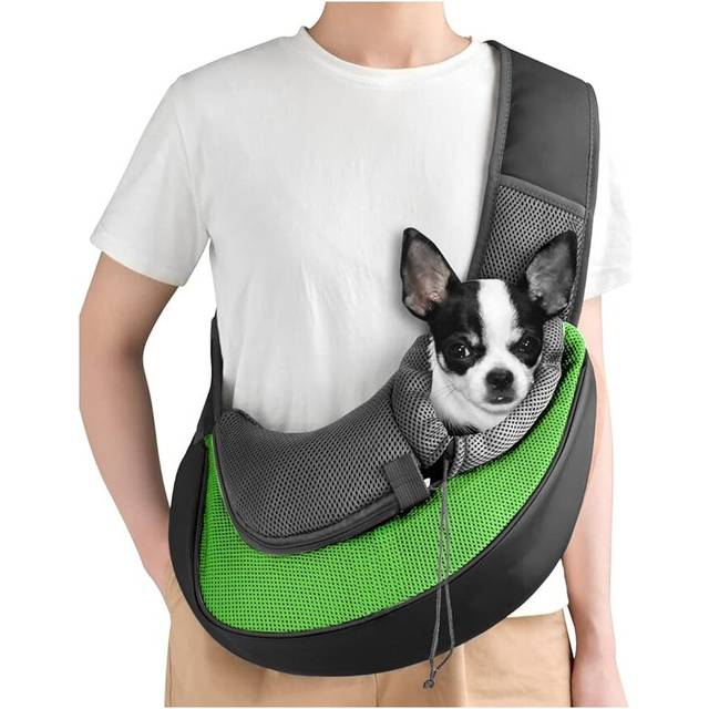 Breathable Carrier Pet Backpack For Small Dogs Cats Rabbits, Soft-Sided Mesh Pup Pack For Outdoor Travelling, with Built-In Collar Buckle (3Kg)