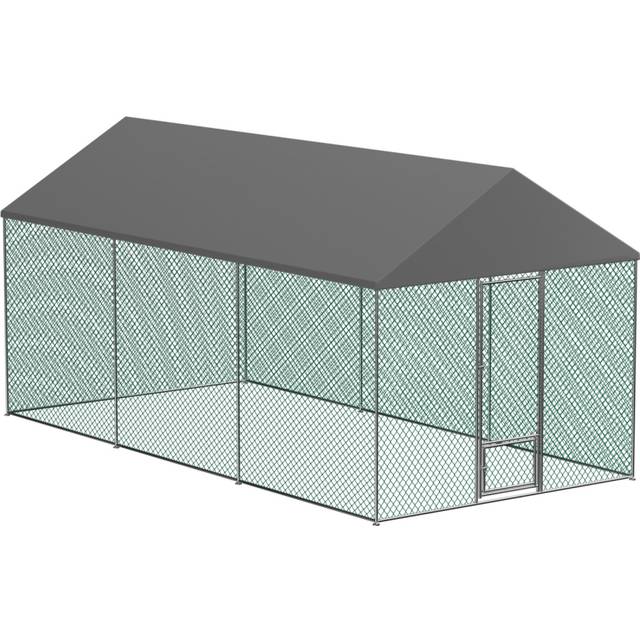(XXL(6x4x2.7m)) Large Walk-In Chicken Run Chicken Coop Cage