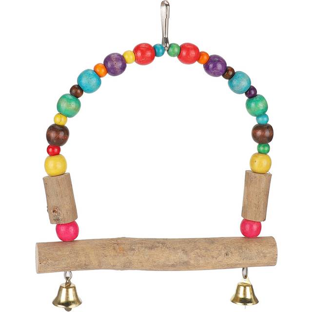 Wood Pet Small and Medium Parrot Swing with Hook Playing Biting Supply