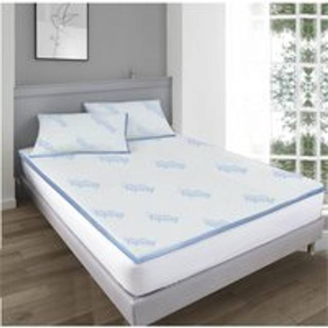 Ezysleep Air Flow Memory Foam Mattress Topper Double 2 Inch, White