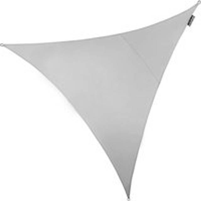 3m Triangle Waterproof Patio Sun Shade Canopy 98% UV Block Free Rope - Silver - One Size