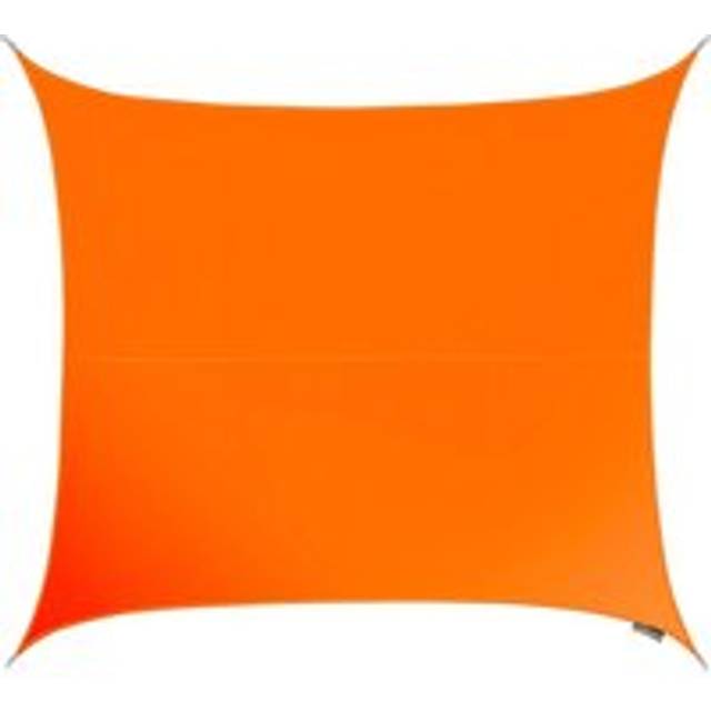 5.4m Square Water Resistant Sun Shade Canopy 96.5% UV Block Free Rope - Orange - One Size