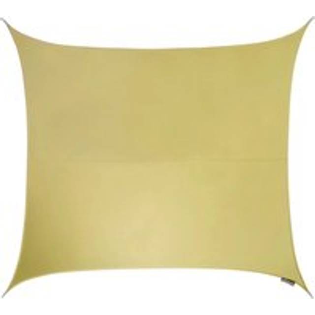 5.4m Square Water Resistant Sun Shade Canopy 96.5% UV Block Free Rope - Beige - One Size