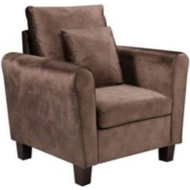 Brushed Velvet Chair - Brown - One Size