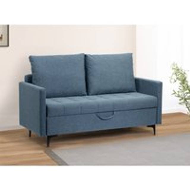 Jasmine Two Seater Sofa with Storage - Blue