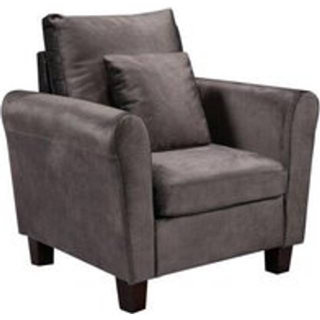 Brushed Velvet Chair - Grey - One Size