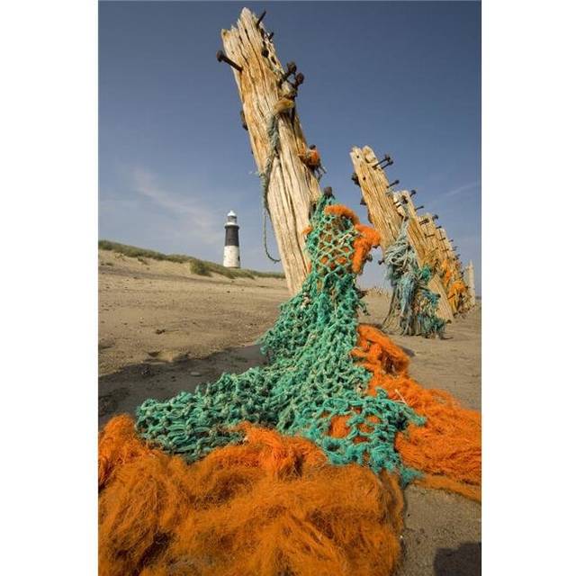 Humberside England - Net & Old Posts Poster Print, Large - 22 x 34