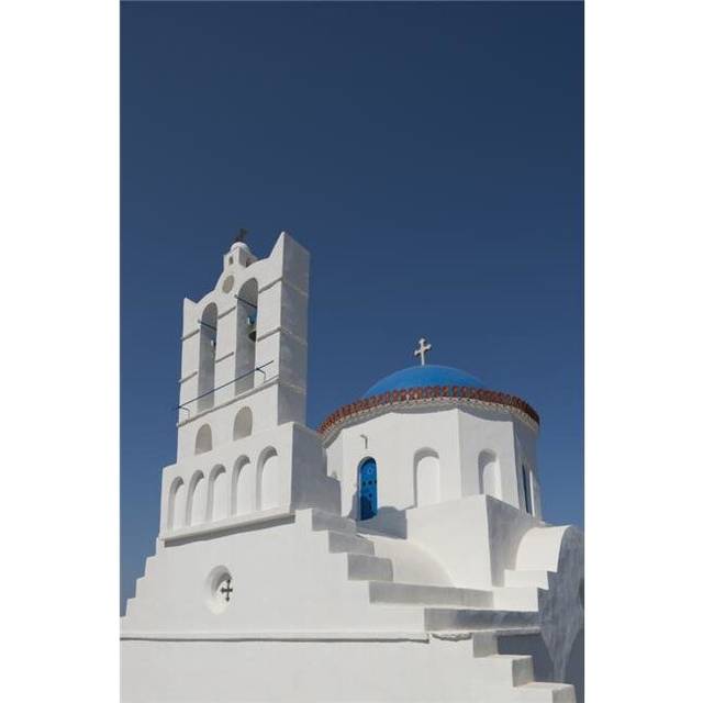 The Church of Panayia Poulati - Sifnos Cyclades Greek Islands Greece Poster Print - 24 x 38 in. - Large