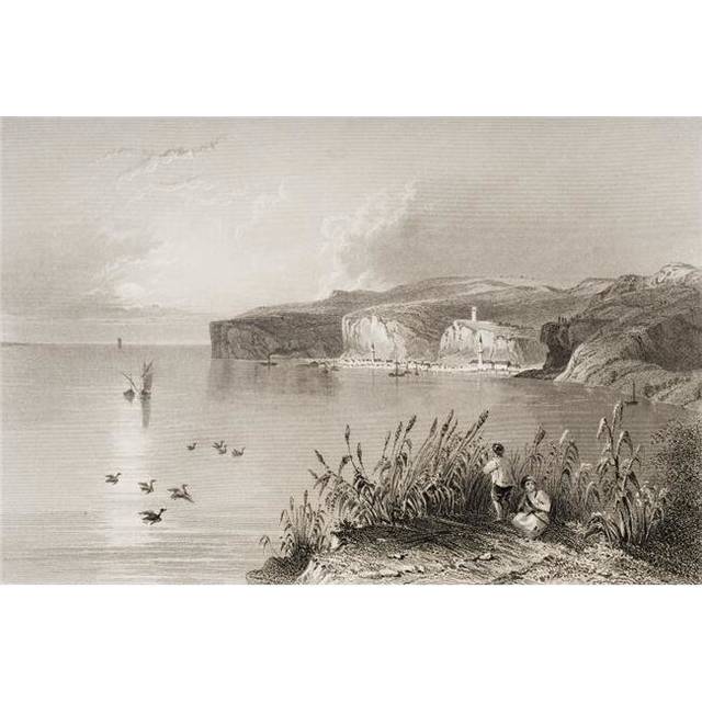 Nicopoli Greece. Engraved by R. Wallis After W.H. Bartlett Poster Print, Large - 36 x 24