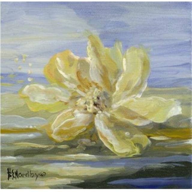 Water Lillies 1 Poster Print by Harriet Nordby - 12 x 12 in.