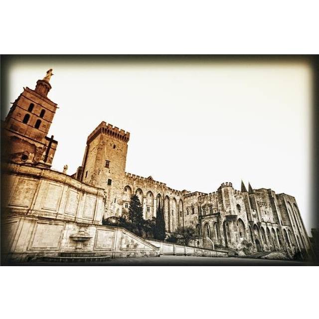 Avignon Provence France - Popes Palace Palais Des Papes Poster Print, Large - 34 x 22