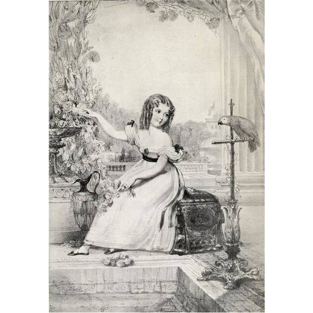 The Princess Victoria 1819-1901 At the Age of Eleven Years Drawn From Real Poster Print, 12 x 18