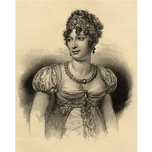 Caroline Bonaparte Marie-Annonciade 1782-1839 Queen of Naples 1808-15 Poster Print, 13 x 17