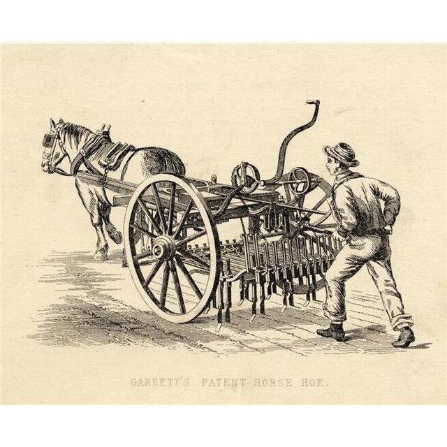 Garretts Patent Horse Hoe Poster Print, 16 x 13