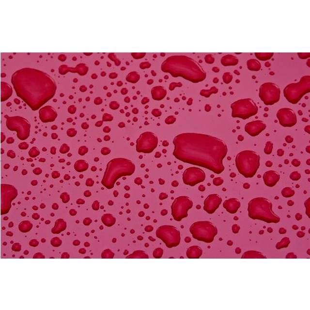 Water Drops On Pink Surface Poster Print, 17 x 11