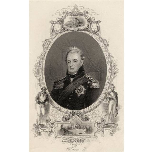 William IV 1765-1837 King of Great Britain & Ireland & King of Hanover 1830-1837 19th Century Print Poster Print, Large - 24 x 38