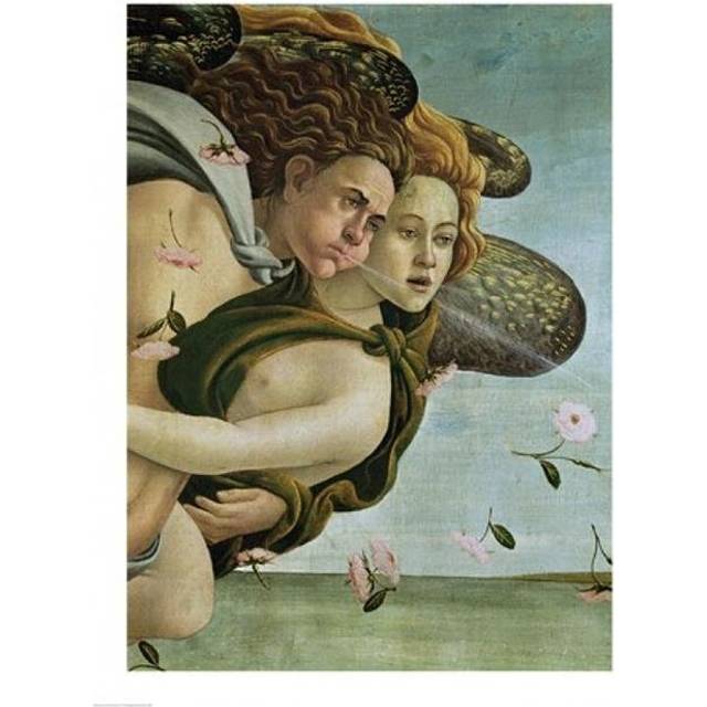Zephyr & Chloris Detail From The Birth of Venus C.1485 Poster Print by Sandro Botticelli - 24 x 36 in. - Large