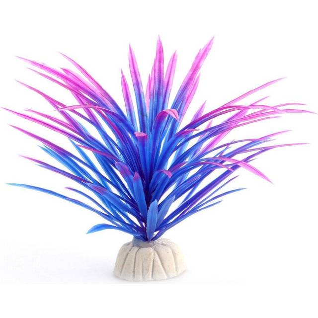 (Purple) Artificial Plastic Aquarium Decorations Fishing Water Fish Grass